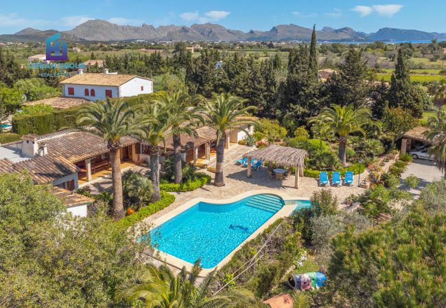 Casa rural en Pollensa / Pollença - Estupenda Villa en Pollensa  con Piscina y Yacusi