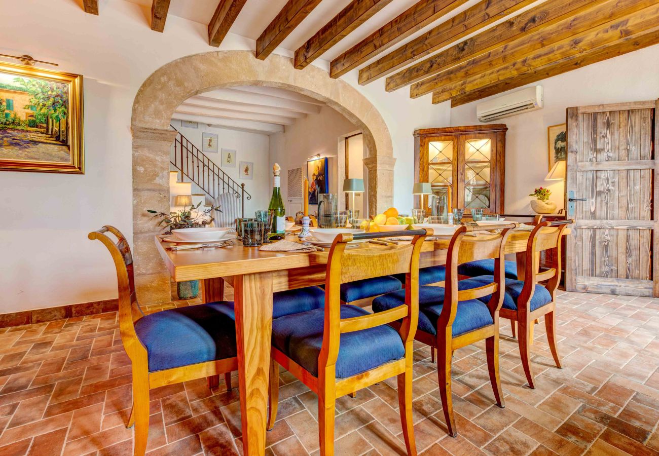Casa rural en Pollensa - Finca reformada con piscina climatizada entre Pollensa y Puerto Pollensa