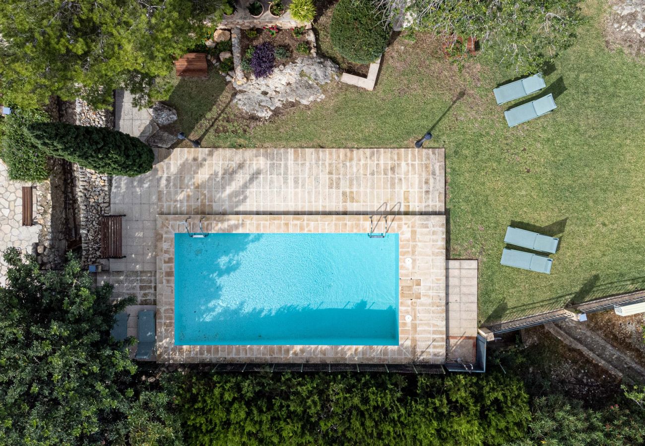 Casa rural en Pollensa - Finca reformada con piscina climatizada entre Pollensa y Puerto Pollensa